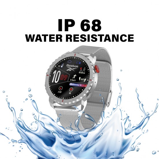 Reebok Champ | Unisex Smartwatch | RV-CMF-G0-A1S1-BB | Sliver | AMOLED Display | 44MM