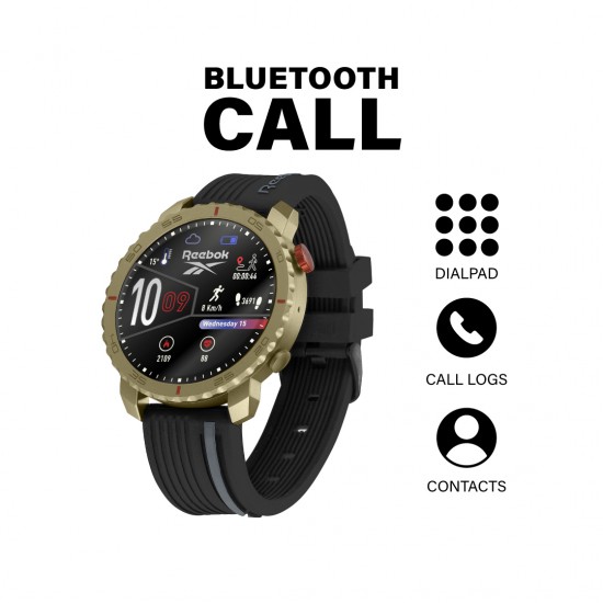Reebok Champ | Unisex Smartwatch | RV-CMF-G0-A3IB-BB | Warrior Black | AMOLED Display | 44MM