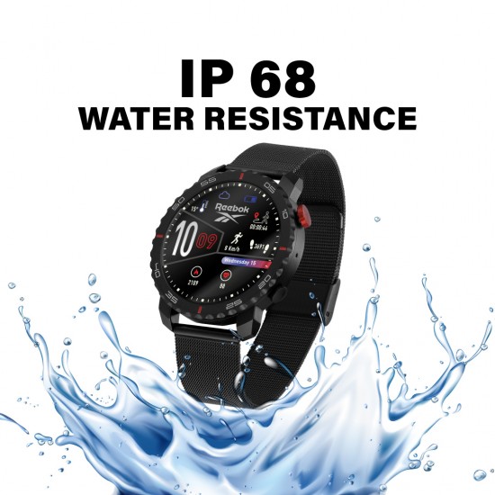 Reebok Champ | Unisex Smartwatch | RV-CMF-G0-ABSB-BB | Black | AMOLED Display | 44MM