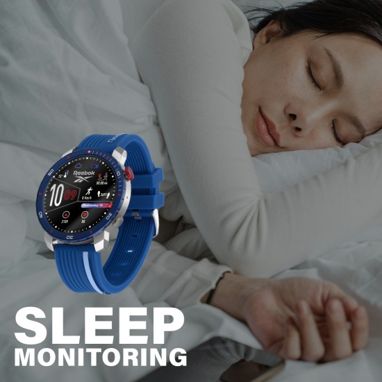 Reebok Champ | Unisex Smartwatch | RV-CMU-G0-ANIN-BB | Essential Blue | AMOLED Display | 44MM