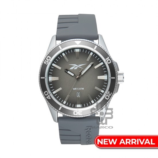 Reebok Courtside RV-COT-G3-A1IA-AW Dark Grey Silicone Strap Men Watch