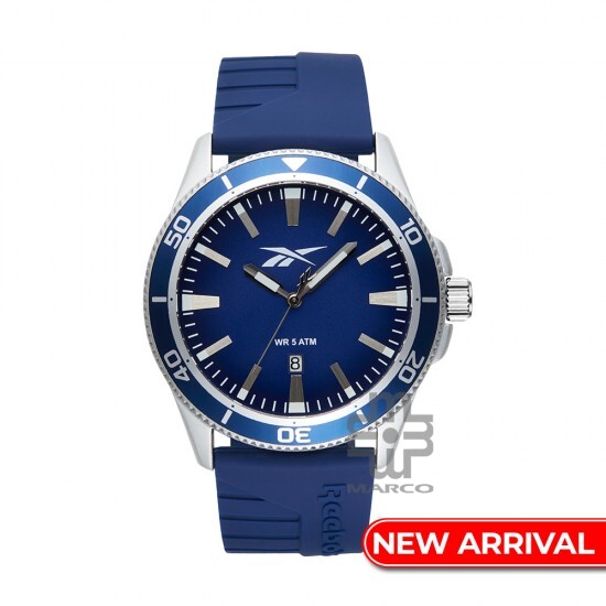 Reebok Courtside RV-COT-G3-A1IN-NW Navy Blue Silicone Strap Men Watch