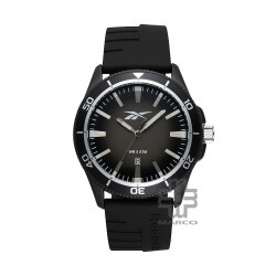 Reebok Courtside RV-COT-G3-ABIB-BW Black Silicone Strap Men Watch