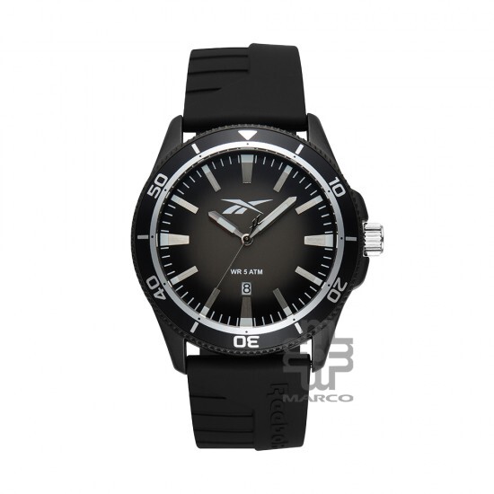 Reebok Courtside RV-COT-G3-ABIB-BW Black Silicone Strap Men Watch