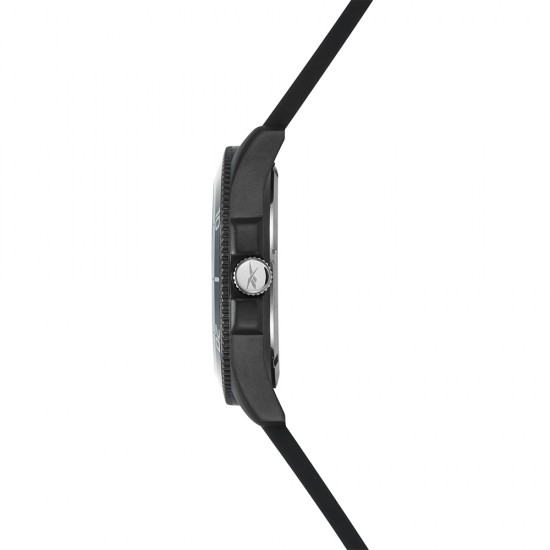 Reebok Courtside RV-COT-G3-ABIB-BW Black Silicone Strap Men Watch
