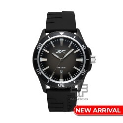 Reebok Courtside RV-COT-G3-ABIB-BW Black Silicone Strap Men Watch