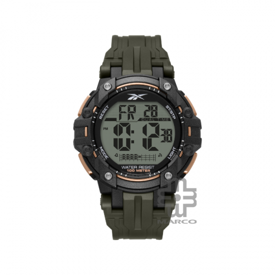 Reebok CROSS RV-CRO-G9-PBPG-WE | Military Green | Men Digital Watch | 48MM | 5ATM | 2Y Warranty Reebok CROSS RV-CRO-G9-PBPG-WE | Military Green | Men Digital Watch | 48MM | 5ATM | 2Y Warranty