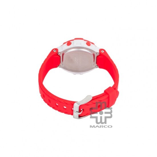 Reebok Crunches RV-CRU-L9-PWPR-WR Vector Red and White Women Watch | Digital Dial | 38MM | 10 ATM | PU Strap