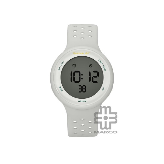 Reebok Elements RV-ELE-U9-PWIW-WW Classic White Silicone Watchstrap Digital Unisex Watch Reebok Elements RV-ELE-U9-PWIW-WW Classic White Silicone Watchstrap Digital Unisex Watch