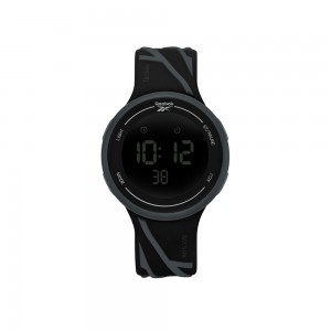 REEBOK Elements Ignite RV-ELI-G9-PBIB-BB Black Grey Dial Black Grey Silicone Watch Strap Digital Men Watch