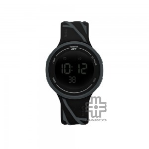 REEBOK Elements Ignite RV-ELI-G9-PBIB-BB Black Grey Dial Black Grey Silicone Watch Strap Digital Men Watch