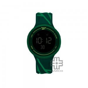 REEBOK Elements Ignite RV-ELI-G9-PGIG-BB Black Grey Dial Green Silicone Watch Strap Digital Men Watch