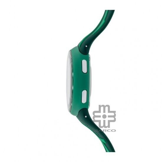 REEBOK Elements Ignite RV-ELI-G9-PGIG-BB Black Grey Dial Green Silicone Watch Strap Digital Men Watch