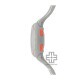REEBOK Elements Ignite RV-ELI-U9-PSIS-WS Black Grey Dial Shark and White Silicone Watch Strap Digital Unisex Watch