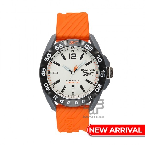 Reebok Embolder RV-EMB-G3-PAIO-1B Orange Silicone Strap Men Watch