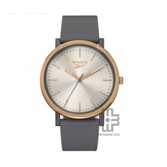 REEBOK FRAN RV-FRA-U2-PAPA-AB GOLD PURE GREY SILICON STRAP UNISEX ANALOG WATCH REEBOK FRAN RV-FRA-U2-PAPA-AB GOLD PURE GREY SILICON STRAP UNISEX ANALOG WATCH