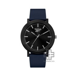 REEBOK FRAN RV-FRA-U2-PBPN-BW BLACK CRISP WHITE SILICON STRAP UNISEX ANALOG WATCH