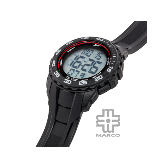 Reebok FRONT RV-FRO-G9-PBPB-WR | Warrior Black | Men Digital Watch | 46MM | 10 ATM | 2Y Warranty Reebok FRONT RV-FRO-G9-PBPB-WR | Warrior Black | Men Digital Watch | 46MM | 10 ATM | 2Y Warranty