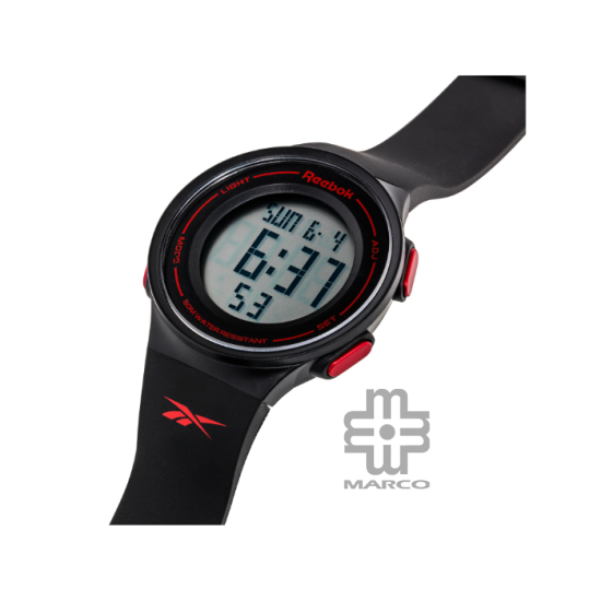 Reebok GENIAL RV-GEN-U9-PBPB-WR | Black Red | 42MM | 5 ATM | 2Y Warranty Reebok GENIAL RV-GEN-U9-PBPB-WR | Black Red | 42MM | 5 ATM | 2Y Warranty