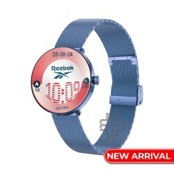 Reebok Smartwatch Glow RV-GL2-L0-ANSN-BB Navy Blue Stainless Steel Strap Women Watch