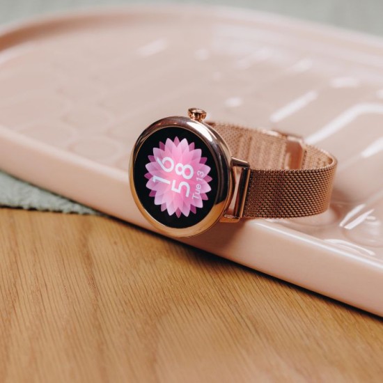 Reebok Glow |  Women Smartwatch | Rose Gold | RV-GLO-L0-A3S3-BB | 1.19' AMOLED Display