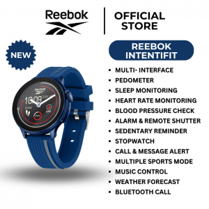 REEBOK Intentifit | Unisex Smartwatch | Navy Blue | RV-ITE-G0-ANIN-BB | TFT Display