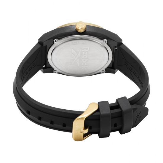 Reebok Legazi RV-LGA-G3-PBIB-A2 Black Silicone Strap Men Watch