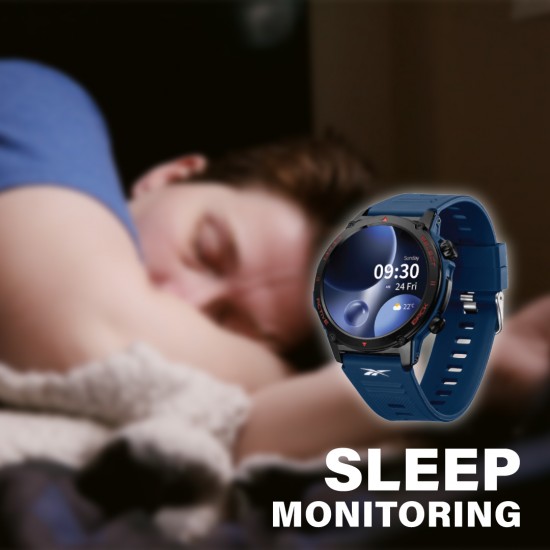 Reebok Motive | Unisex Smartwatch | RV-MTI-G0-PNIN-BB | Navy Blue | AMOLED Display | 47MM