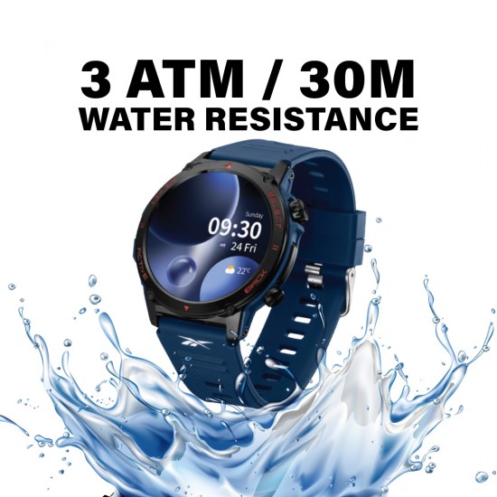 Reebok Motive | Unisex Smartwatch | RV-MTI-G0-PNIN-BB | Navy Blue | AMOLED Display | 47MM
