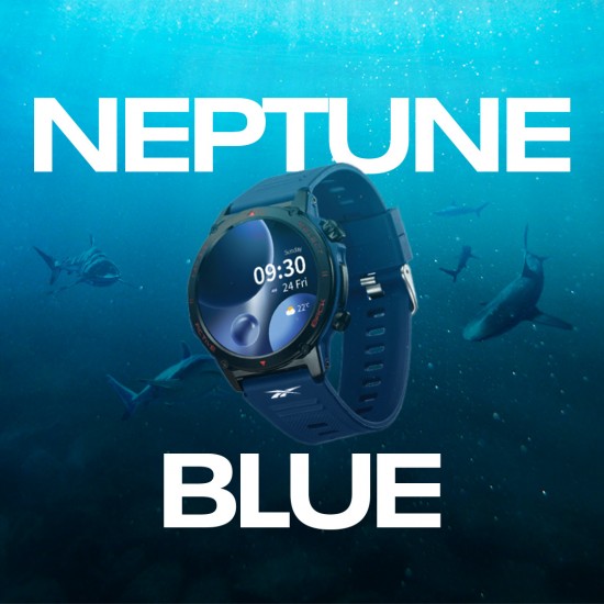 Reebok Motive | Unisex Smartwatch | RV-MTI-G0-PNIN-BB | Navy Blue | AMOLED Display | 47MM