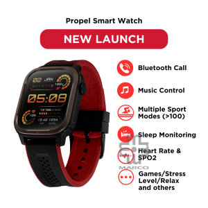 Reebok Propel RV-PPL-U0-PBIR-BB Red Function and Fitness Trackers | Multiple Sports Modes | Unisex Smart Watch