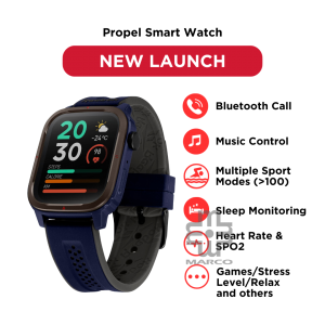 Reebok Propel RV-PPL-U0-PNIA-BB Navy Blue Function and Fitness Trackers | Multiple Sports Modes | Unisex Smart Watch
