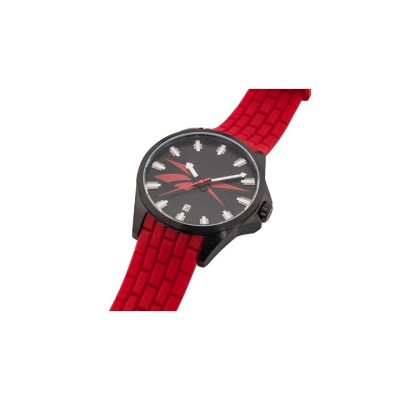Reebok Primary RV-PRM-G3-SBIR-BR Warrior Black Case and Red Men Watch| Analog Dial | Silicone Strap | 2Y Warranty