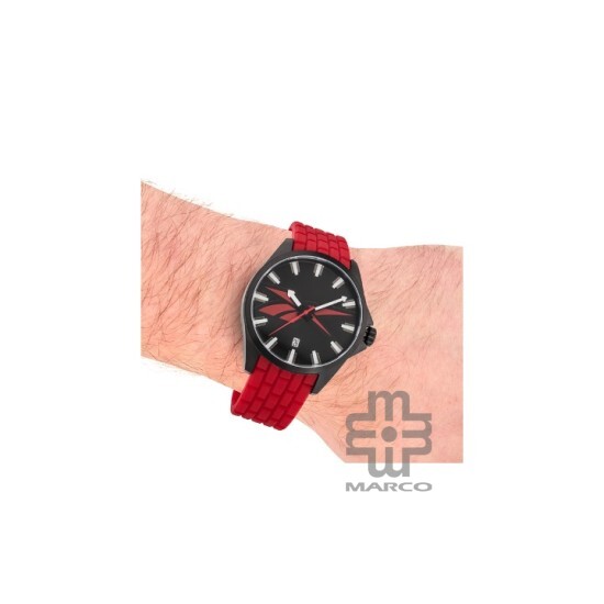 Reebok Primary RV-PRM-G3-SBIR-BR Warrior Black Case and Red Men Watch| Analog Dial | Silicone Strap | 2Y Warranty