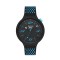 Reebok Renegrade RV-REN-G2-PBIL-BL Black Case Black Blue Silicone Strap Men Watch 