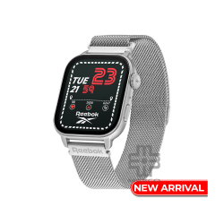 Reebok Relay Lite RV-RLI-U0-A1S1-BB|Silver Unisex Smartwatch|1.85" AMOLED Display | Blood Oxygen monitoring