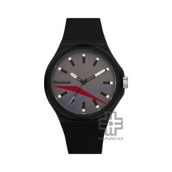 Reebok Run Retro RV-RUN-G2-PBIB-AS Black Silicone Strap Men Watch