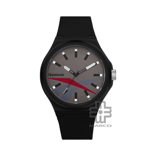 Reebok Run Retro RV-RUN-G2-PBIB-AS Black Silicone Strap Men Watch