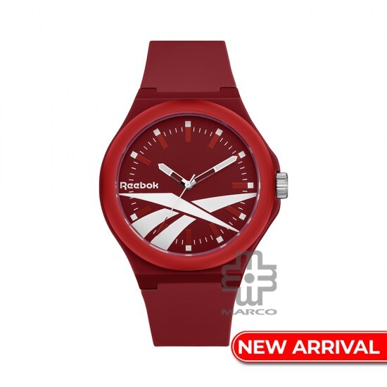 Reebok Run Retro RV-RUN-G2-PRIR-RW Red Silicone Strap Men Watch