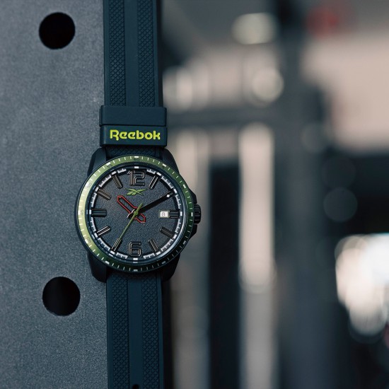 Reebok Spindrop Vibe RV-SPV-G3-PBIB-AG Black Silicone Strap Men Watch