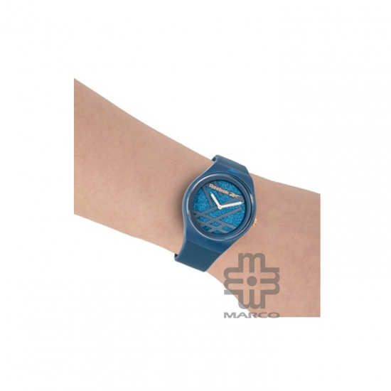 REEBOK SPARKLE RUN 2.0 GLITTER RV-SR2-L1-PLPL-L3 Blue Dial Blue Rubber Strap Analog Women Watch