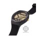 REEBOK SPARKLE RUN 2.0 GLITTER RV-SR2-L1-PBPB-22 Gold Dial Black Rubber Strap Analog Women Watch