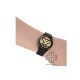 REEBOK SPARKLE RUN 2.0 GLITTER RV-SR2-L1-PBPB-22 Gold Dial Black Rubber Strap Analog Women Watch