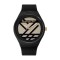 REEBOK SPARKLE RUN 2.0 GLITTER RV-SR2-L1-PBPB-22 Gold Dial Black Rubber Strap Analog Women Watch