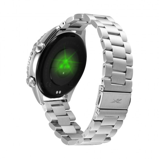 Reebok Smartwatch ULTRU1 RV-ULT-U0-A1S1-BB Silver Stainless Steel Strap Men Watch