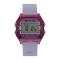 Reebok Nerd RV-VNE-U9-PZIV-WV Transparent Posh Pink Violet Purple Haze Case ABS Silicone Strap Digital Dial Unisex Watch