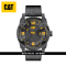 CAT GRID 3HD SC-161-34-127 BLACK LEATHER STRAP MEN WATCH