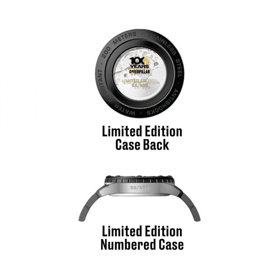 CAT 100 Years Limited Edition | SET-S7-148-11-121 | Silver Stainless Steel Band Men Watch CAT 100 Years Limited Edition | SET-S7-148-11-121 | Silver Stainless Steel Band Men Watch