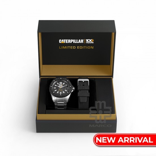 CAT 100 Years Limited Edition | SET-S7-148-11-121 | Silver Stainless Steel Band Men Watch CAT 100 Years Limited Edition | SET-S7-148-11-121 | Silver Stainless Steel Band Men Watch