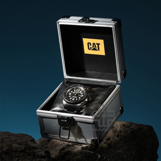 CAT SHOCKMASTER LIMITED-EDITION SG-141-21-131 Black Multi Band Analog Watch | 20 ATM | 45MM | 2Y Warranty